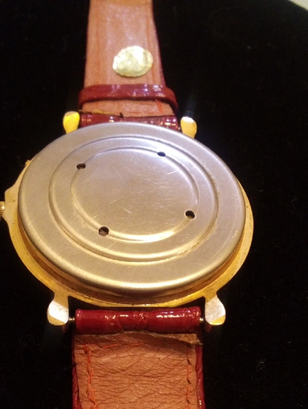 Holiday Santa Glitter Dial Watch with Red Strap